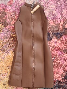 skims brown cut out dress SKIMS small brown cut out maxi dress, #skims #maxi